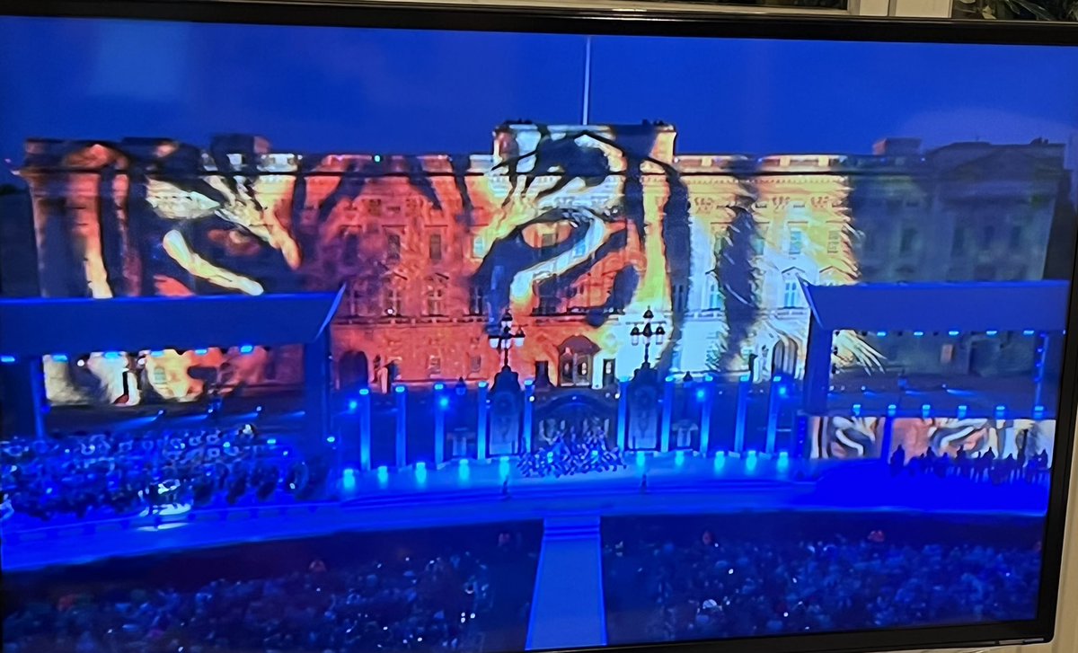wendyburn's tweet photo. Serious message about the future of our planet from the Queen and David Attenborough 🌎 #PlatinumPartyatthePalace https://t.co/H0jxsRYGgm
