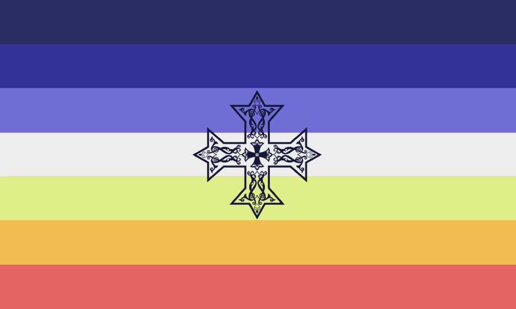 intersexlesbian's tweet photo. copt lesbian flag !! ✝️

for lesbians who are coptic ^_^

requested and co-created by @eboylesbian

#lesbitwt #flagtwt #pridemonth #pride2022 https://t.co/KKdxYlNoTJ