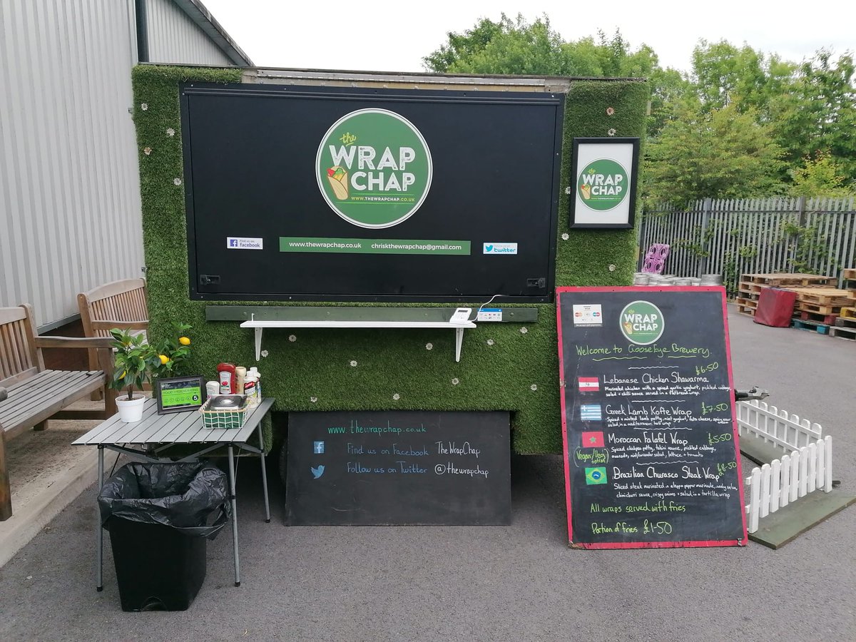 WrapChap's tweet photo. Thanksto all @GooseTap  for their hospitality today, and to the customers for their amazing feedback on the food. It was a pleasure to cater for you and can't wait to come back
#Bradford2025 #streetfood #yorkshirefood #catering #bradfordstreetfood #bingley https://t.co/PhwG29hrrw