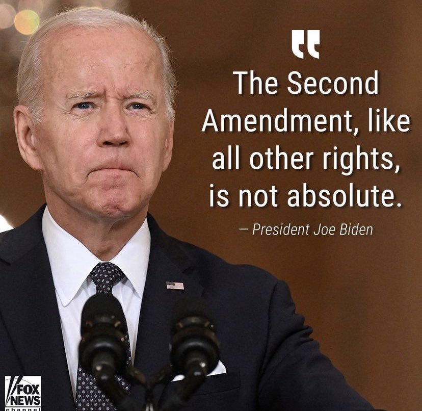 SnoCoYRs's tweet photo. Is President Biden in favor of rolling back gay rights during Gay Pride Month, then, if no right is absolute?

Oh, and does he mean that the 13th Amendment is cancelled, too?

The Democratic Party is returning to their roots as the party of slavery! 😂 https://t.co/eeNL77vRGB