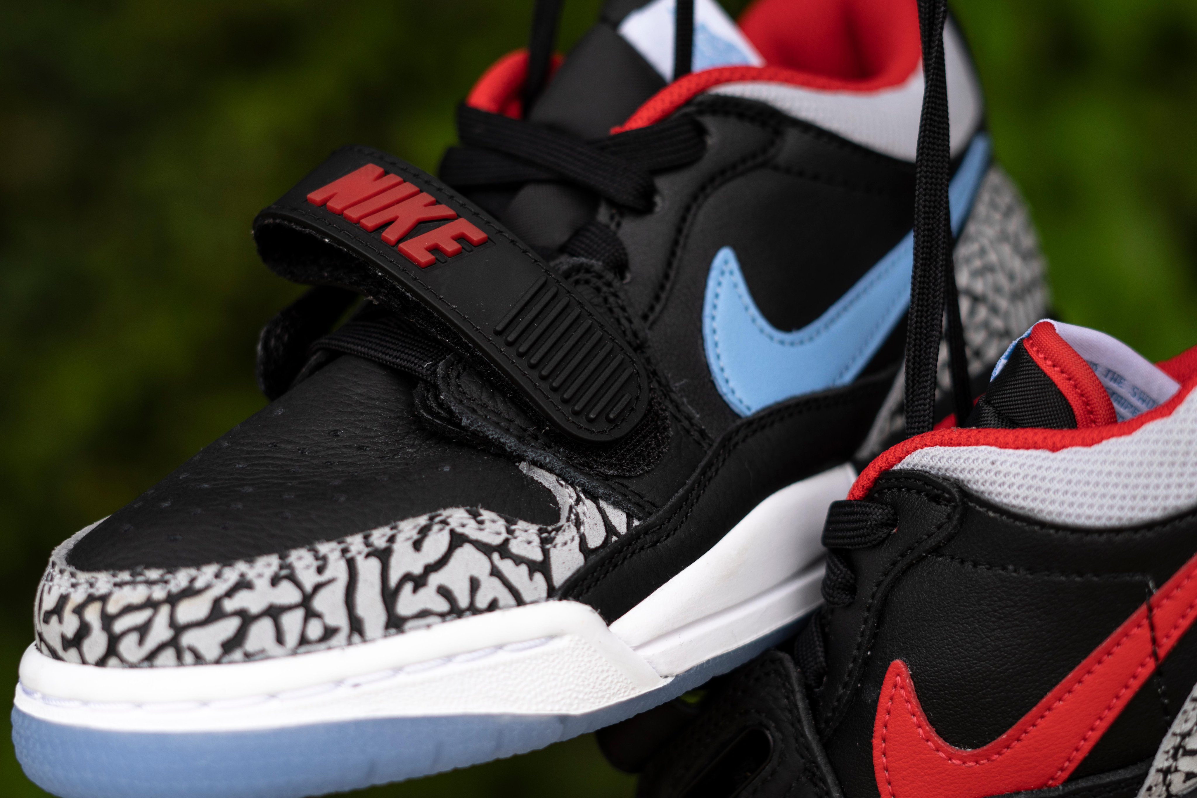 Jordan Air Jordan Legacy 312 Low Black / Valour Blue / University Red /  Wolf Grey Low Top Sneakers - Sneak in Peace