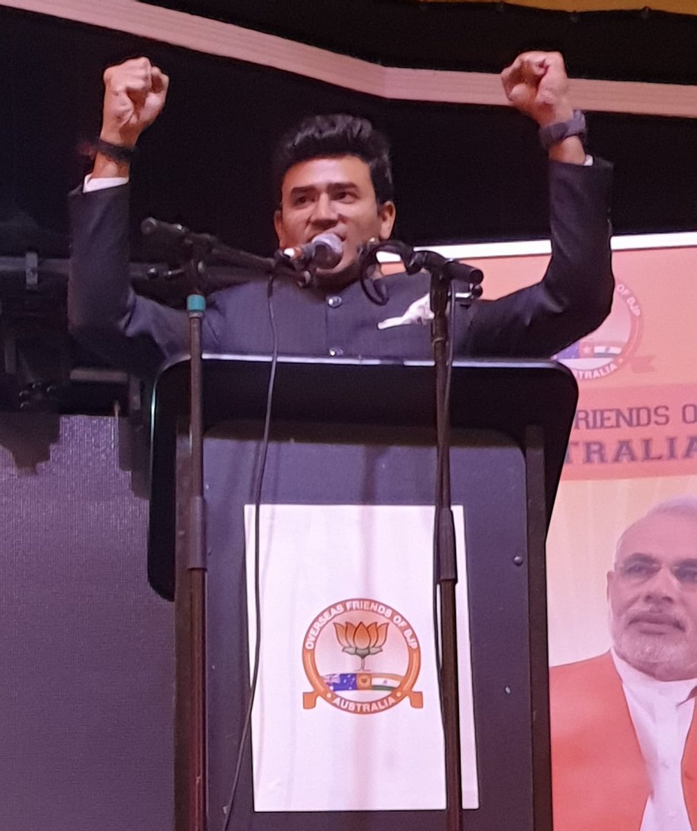 OFBJPAus's tweet photo. What an event!!! Mesmerising speech on 8 years of Modi Government by @Tejasvi_Surya .Thank you everyone for joining this celebration https://t.co/C0gQUgderT