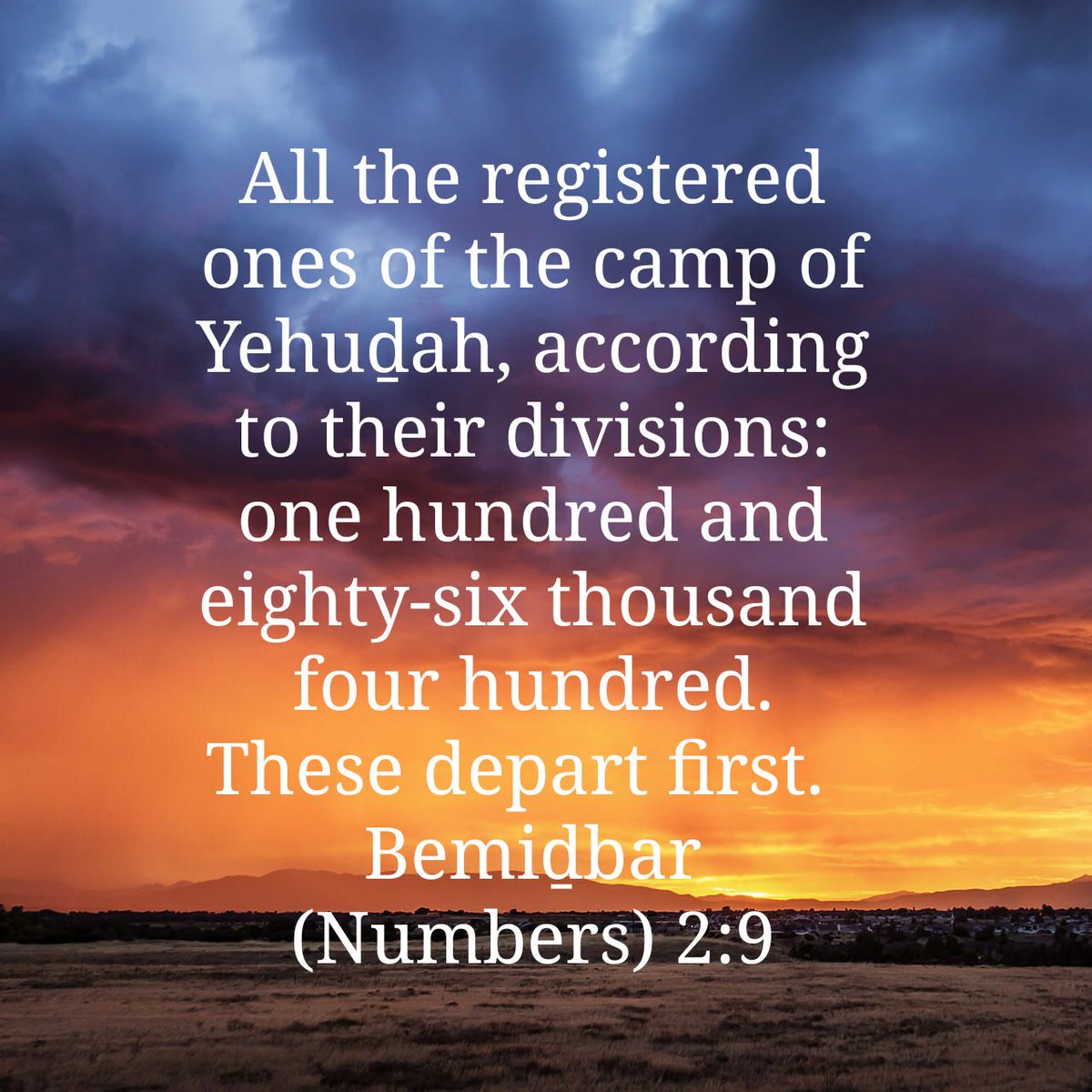 edgra4207's tweet photo. "All the registered ones of the camp of Yehuḏah..
These depart first
#Bemiḏbar #Numbers2:9 #Bible
NOTE:
Judah is usually 1st, in hearing about MESSIAH, marching to battle, breaking camp, & the 1st to return to the land in the 2 HOUSE RESTORATION as seen in #Zechariah12:7 https://t.co/cXA4W7ztKQ