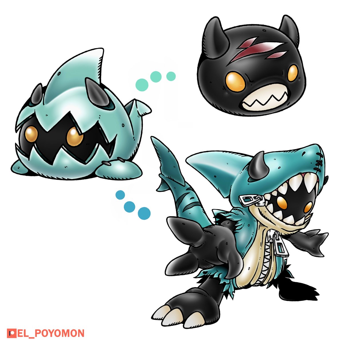 Hupiamon for @lil_taino :33 #digimon #fandigimon #デジモン