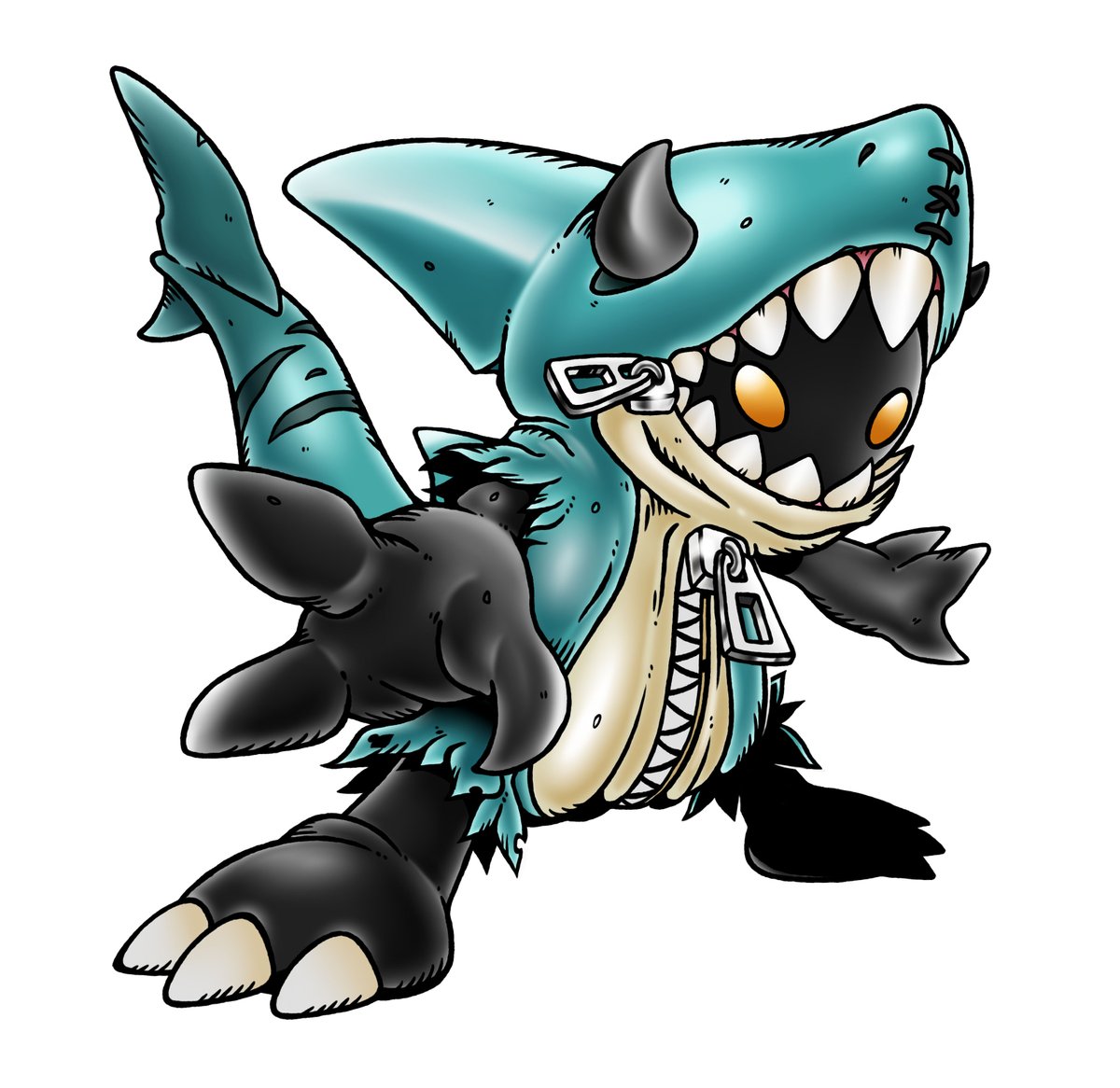 Hupiamon for @lil_taino :33 #digimon #fandigimon #デジモン