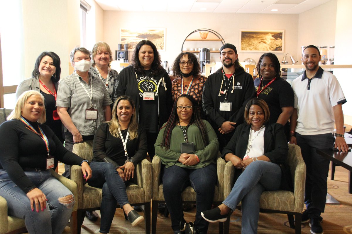 Unifor Aboriginal and Workers of Colour caucus members are a busy group, setting up new structures and resources to support workers and dismantle racism.
Here's the group of union activists at #ARC22 in St. John's!
