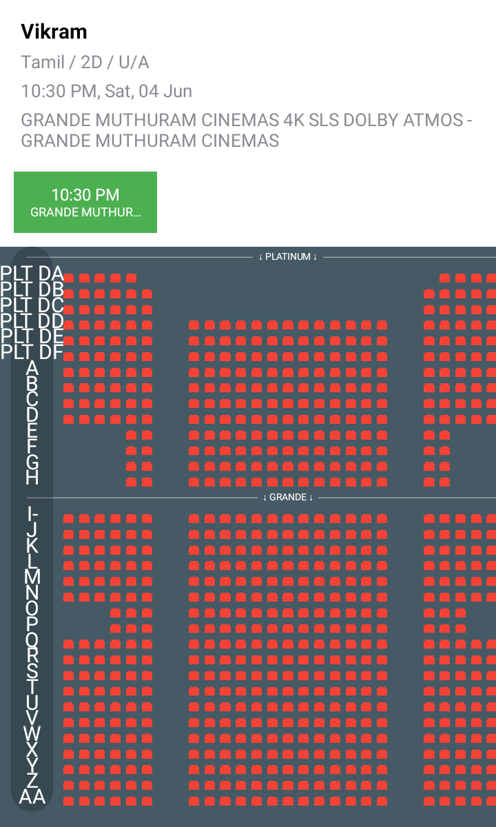 i_RA_Anand's tweet photo. #Vikram Day 2
Saturday Nightshows in
#NellaiCity (6/6 Full ) 🔥
#Ram (767 Seats)- Soldout
#Muthuram (740 seats)- Soldout
#SriRathna (714 seats)- Soldout
#Bombay (598 seats)-Soldout
#Senthivel (480seats)- Soldout
#Alangar (456seats) - Soldout
@RamCinemas @AlangarCinemas https://t.co/MZ1ID8NsKp