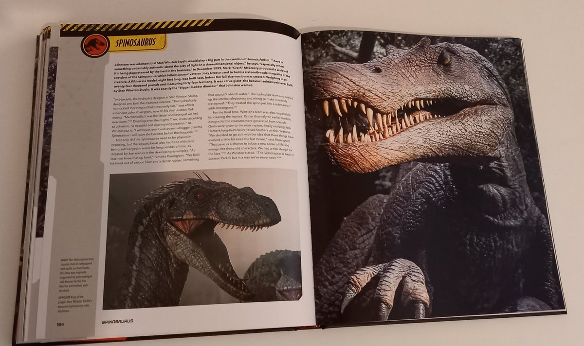 Finished reading the #VisualHistory of #JurassicPark, in time for #JurassicWorldDominion . Loved the book, especially the in-depth info on the troubled production of #JurassicPark3. The book is bitter sweet however & regardless of Dominions end, Jurassics future is very bright!