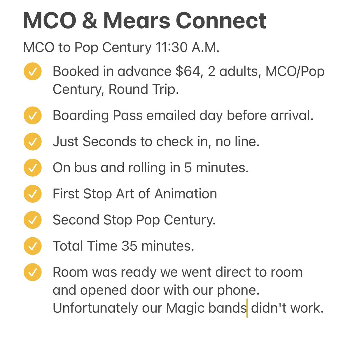 RitasAdventures's tweet photo. Another flawless experience with Mears Connect Today. Tap to read full review. #mearsconnect #popcenturyresort https://t.co/wxA7XxI1LJ