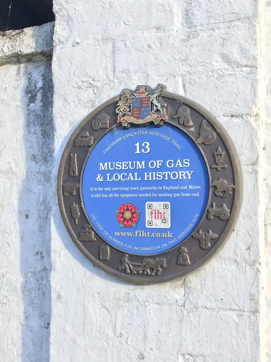 BlendedPast's tweet photo. Stumbled across the only surviving town gas works in England &amp; Wales @FakenhamMuseum this weekend! Part of Fakenham’s very nicely done town heritage trail. A rich little seam of industrial history. https://t.co/1yDh3CZF5q
