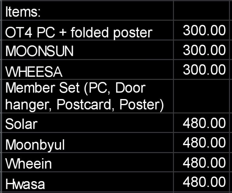 KOneStopPH's tweet photo. WTS LFB #MAMAMOO #마마무 5th OFFCIAL MOOMOO Membership Kit TINGI
❌️ OT4 Set
❌️ Moonsun
❌️ Wheesa
✅️ Solar
✅️ Moonbyul
❌️ Wheein
❌️ Hwasa

⚠️ all items must be taken to push thru!
Details on pics!

DOP: 70% June 25; 30% + lsf once onhand https://t.co/XLxGO3UDiE