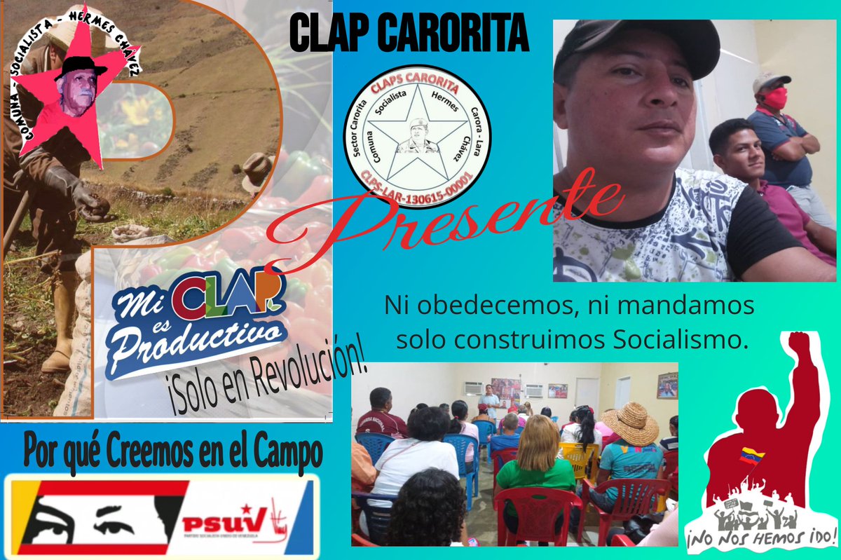 El CLAP CARORITA PRESENTE, POR QUE CREEMOS EN EL CAMPO...