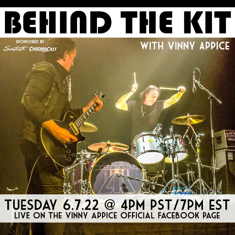 #VinnyAppice FANS!  Get a FREE LIVE #DrumLesson and Q&amp;A w Vinny this Tuesday at 4pm pst/7pm est on his Facebook Page. Or check out tons of lessons from Vinny on the FREE #GoDpsMusic Live App!
Download App: ow.ly/bFe550FVv6g
Like Vinny's FB Page: ow.ly/OLl150FVv6f