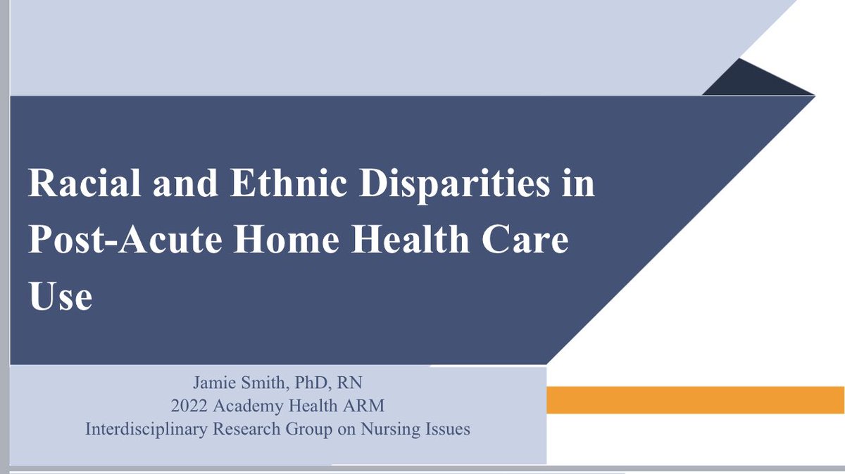 OJ_RN's tweet photo. Who gets referred to #homehealthcare and who actually receives it after diabetes-related hospitalizations? Follow link below to read the two published papers being discussed @JamieSmith82 #ARM22 #ARM2022 #Bestof #IRGNI #AHIRGNI https://t.co/jJNnhzrhxk https://t.co/CcS6SxPOvd