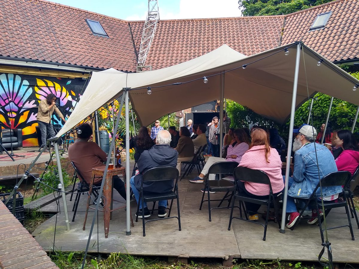 WordUpPoets's tweet photo. In the garden @twforum as part of @UnfestTW https://t.co/Dw3NeuPYhd