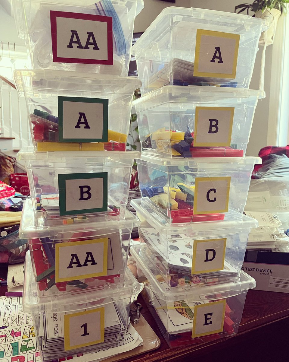 MsWillettR's tweet image. And so it has begun… I’ve started creating #TaskBoxes for my new classroom #OakCreekAces @oakwrdsb next year!
💛=Literacy 
💚=Math
❤️=Life Skills 
AA=Basic
A=Medium
1=Advanced

#SpecialEducation #TeachersOfInstagram #SpecEd #SpEd #SpEdTeacher #Differentiation #SpecEdTeacher