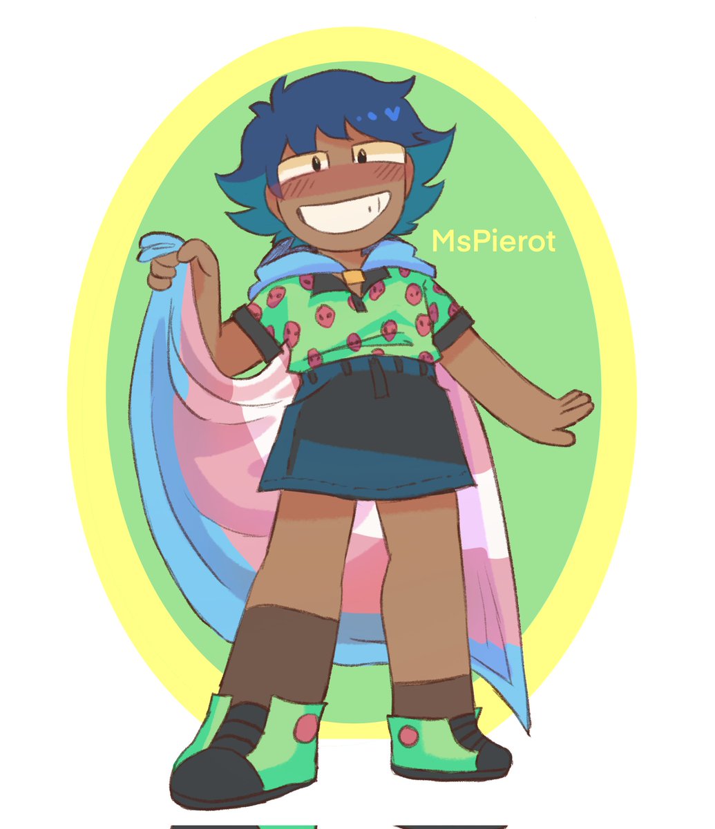 MSpierot's tweet photo. Never forgetting our beloved alien fucker and her trans rights. She got watermelon alien shirt🍉
#PrideMonth #Pride #digitalart #art #oc #lustale https://t.co/SS58nTjyus
