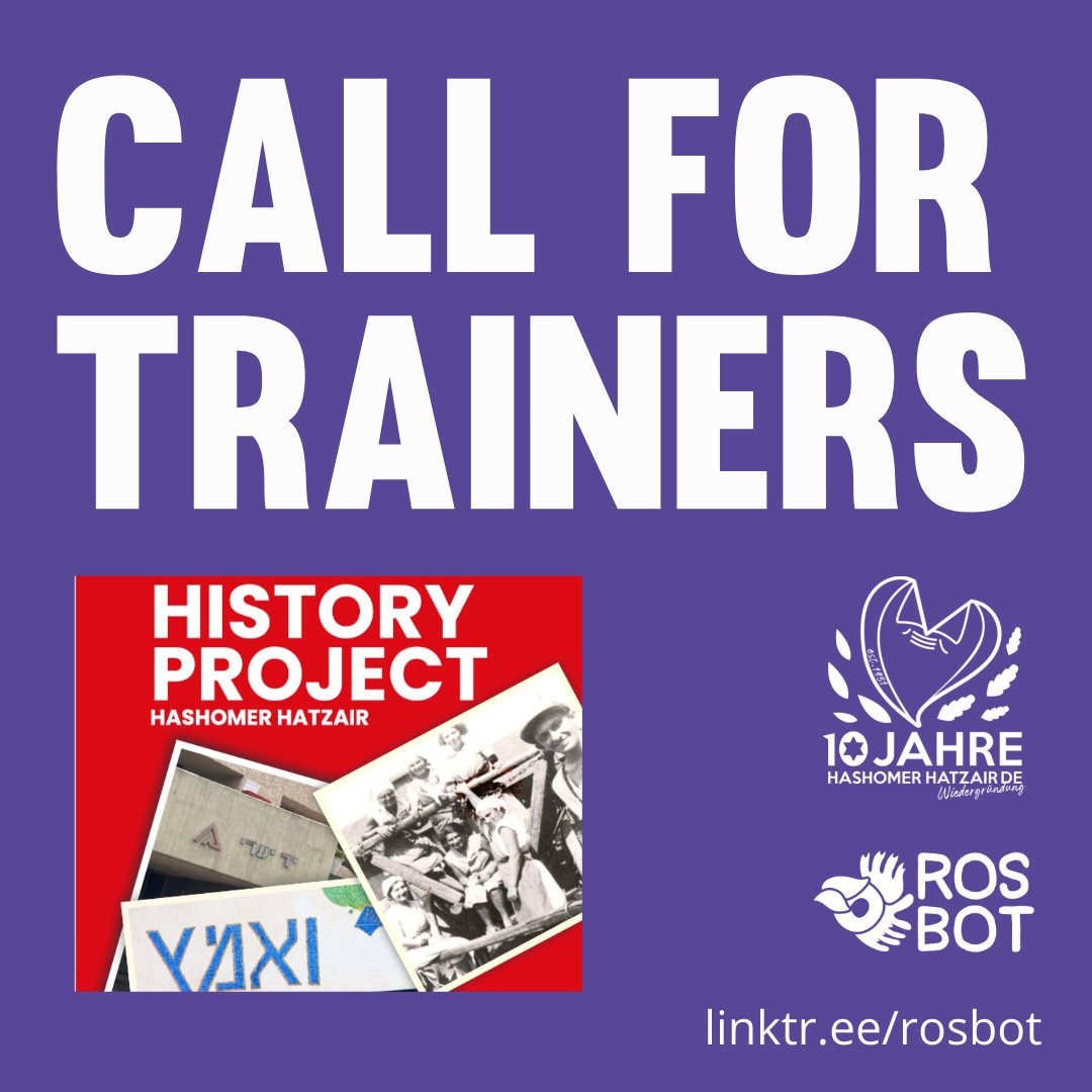 rosbotedu's tweet photo. CALL FOR TRAINER(S): International Seminar on Political (left) History. #HashomerHatzair Germany &amp; #ROSBOT are organising a seminar for activists and educators, on 07.-14. August. Want to be involved? Check the link in bio.
#CallForTrainers #nonformaleducation #socialisteducation https://t.co/poVl1a4Gj0