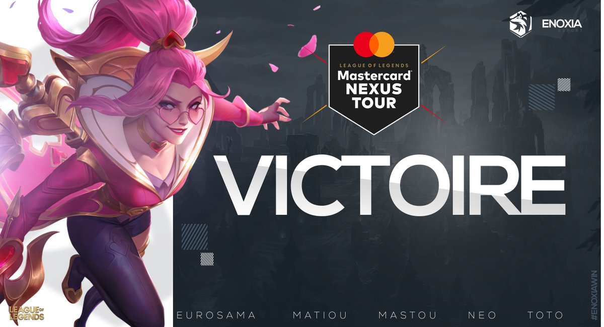 Vamoooos ! 🔥

Une troisième victoire dans la poche, notre équipe s'impose face à "La secte", ggs 🤝

On termine ce #MastercardNexusTour sur un 3-3, un grand bravo à nos joueurs pour leur parcours  🫶 

#EnoxiaWin🤍🖤