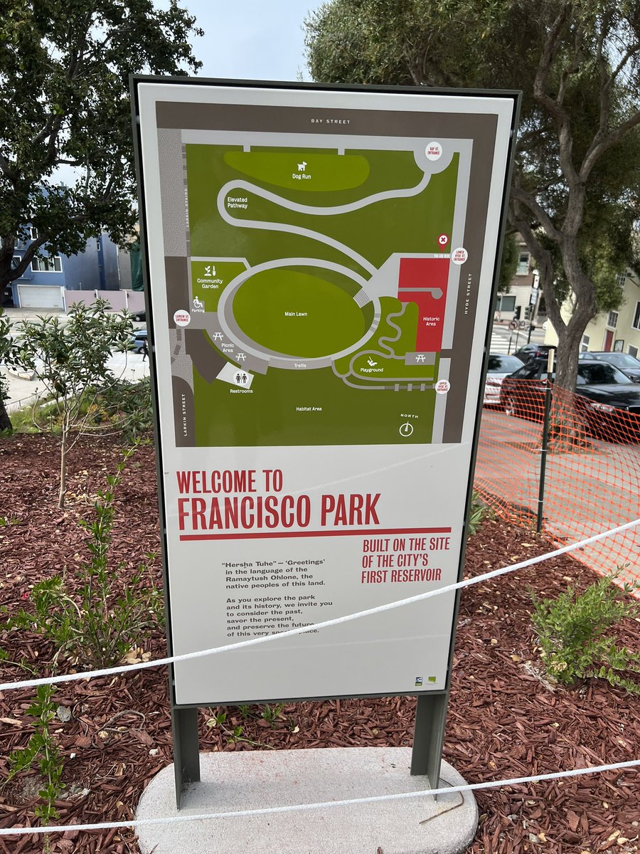 We visited San Francisco’s beautiful new park yesterday #franciscopark It was built by the community for the community. They transformed the unused Francisco Reservoir overlooking the Golden Gate Bridge and Alcatraz. Check it out this wknd if u have time! franciscopark.org