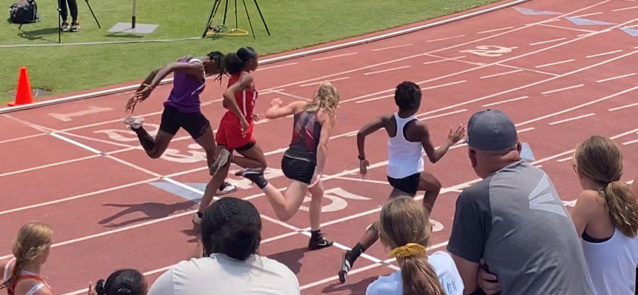 Congratulations Emmah on finishing 4th in the 100 meter dash in the VHSL track meet. So close and great effort!