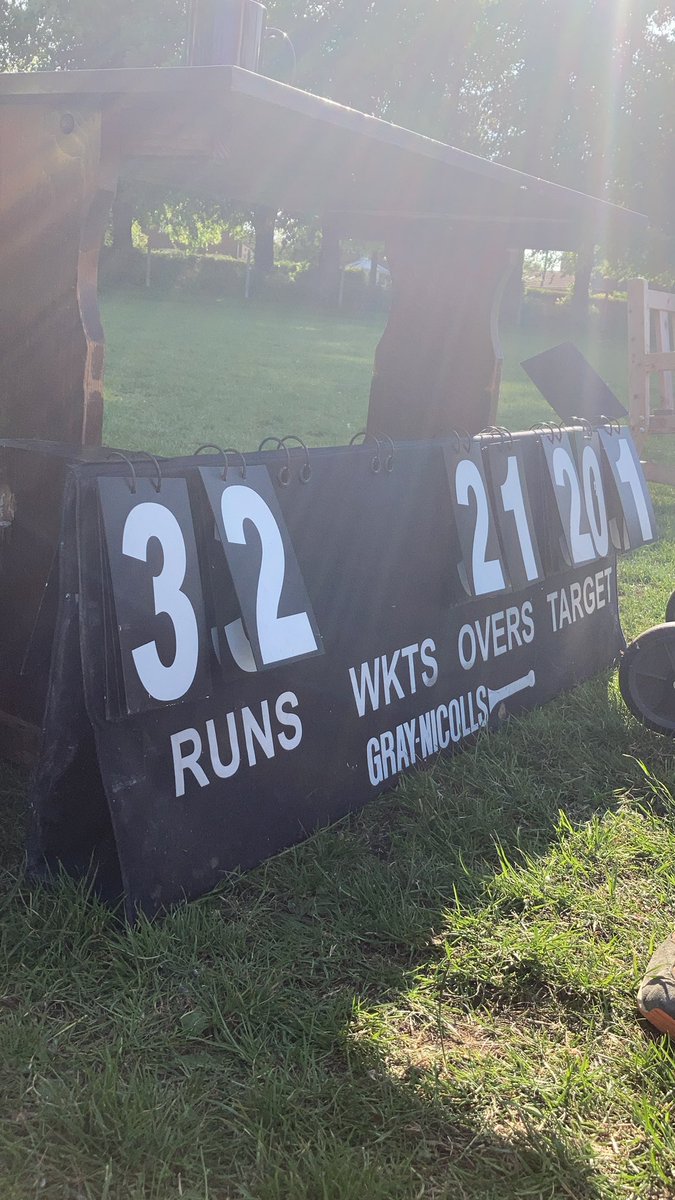BishopsCCC's tweet photo. Another dub for the Cannings 🔥

Batted first, 200ao (Stan Alsop 86).

Bowled them all out for 32, Harry Easton taking 7 wickets for 4 runs. https://t.co/WywT3Lu5td