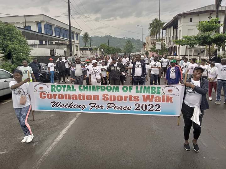 LimbeChiefdom's tweet photo. #LimbeCoronation

CORONATION SPORTS WALK ON LIMBE'S STREETS

Sports Walk ahead of the coronation of HM Ikanea John Elufa Manga Williams as Paramount chief of Limbe, kicked off this morning led by hostesses. 

Official Program June 8-12,2022. https://t.co/L38zsN0ETp https://t.co/CPEjdm1RMh