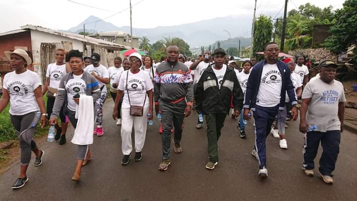 LimbeChiefdom's tweet photo. #LimbeCoronation

CORONATION SPORTS WALK ON LIMBE'S STREETS

Sports Walk ahead of the coronation of HM Ikanea John Elufa Manga Williams as Paramount chief of Limbe, kicked off this morning led by hostesses. 

Official Program June 8-12,2022. https://t.co/L38zsN0ETp https://t.co/CPEjdm1RMh