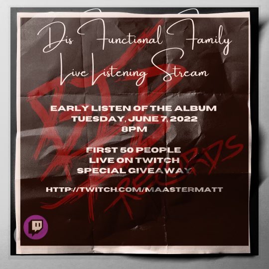 MaasterMatt's tweet photo. We will be giving away a signed copy of the album art by all members of BTB on June 7th at 8pm EST! Must be following https://t.co/XHCpcJ2CJP and be watching live to find out when you can enter !
First 50 people entered will have a chance of winning SIGNED BTB Merch! https://t.co/35H4nBoLpT