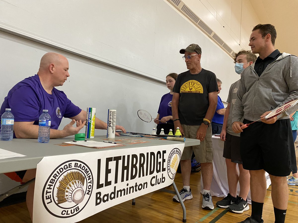 LethbridgeSport's tweet photo. Give It A Try Badminton with Lethbridge Badminton Club is a HUGE hit with over 50 participants of all ages and abilities. @LethbridgeCity @1050coach @yonex_badminton https://t.co/FvVDuMJBW1