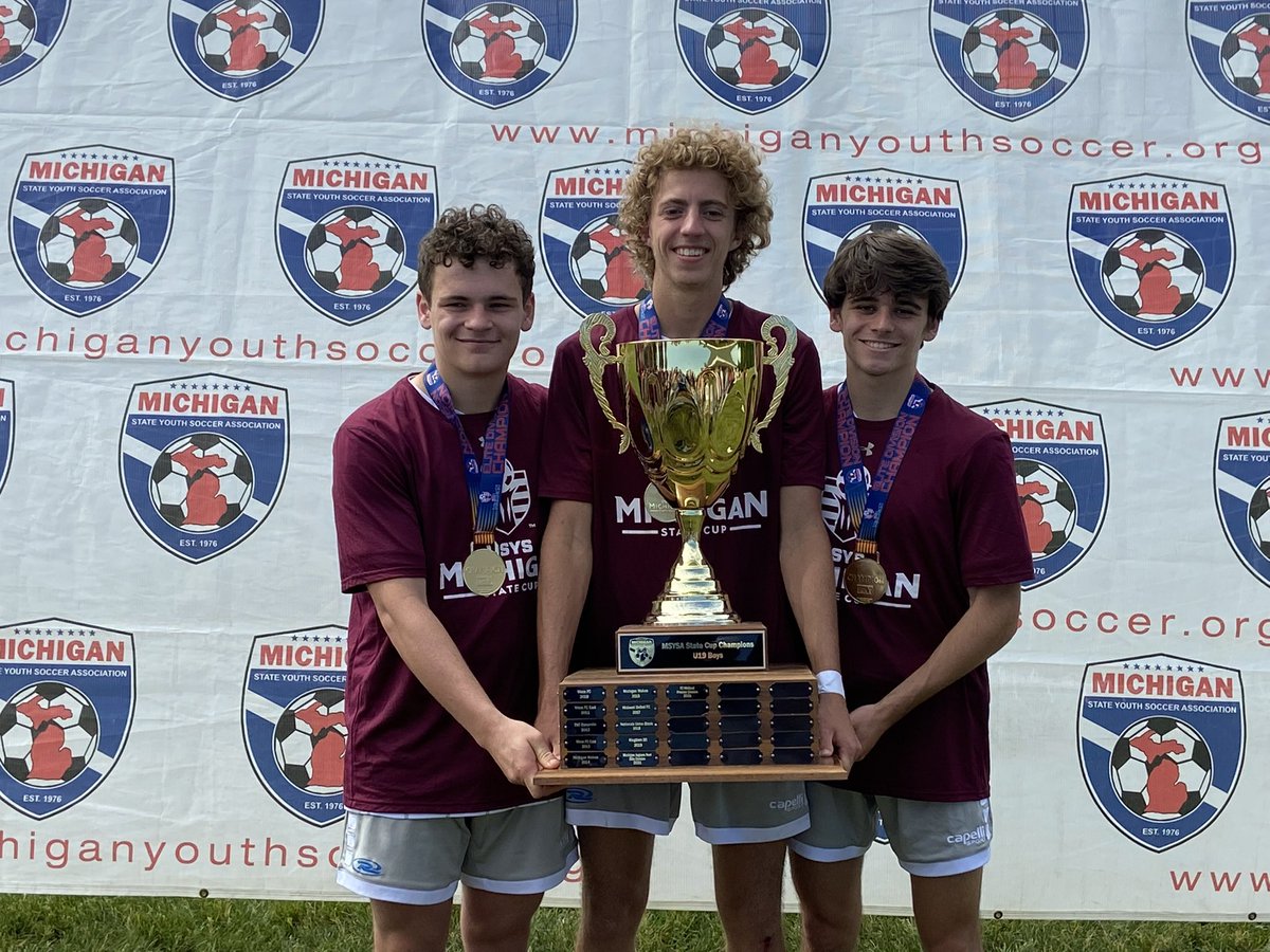DewittSoccer's tweet photo. Congrats to Avery, Lucas and Zach on winning the Elite U19 State Cup! https://t.co/9AsfQV8hHO