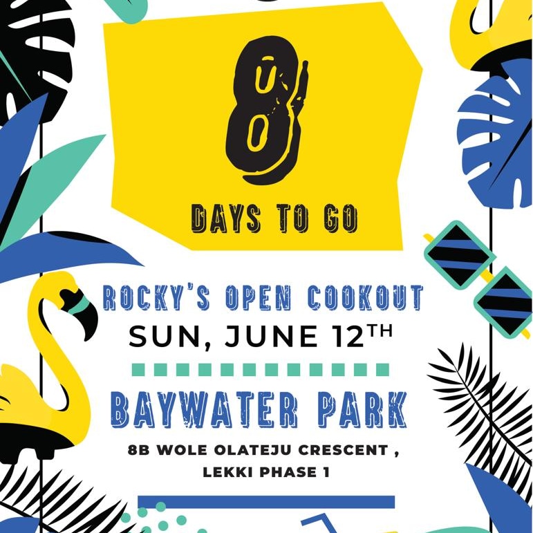 Rockysgrills's tweet photo. We are counting down the days till #rockysopencookout event.

Can you guess how many days we have  left? 
It's fun to count down💃💃💃💃

Date: 12th June, 2022
Venue: 8b, Wole Olateju Crescent Lekki 
Time: 4pm

👉Ticket link on our bio, don't miss the event. 💃 https://t.co/Sm55UPuO8M