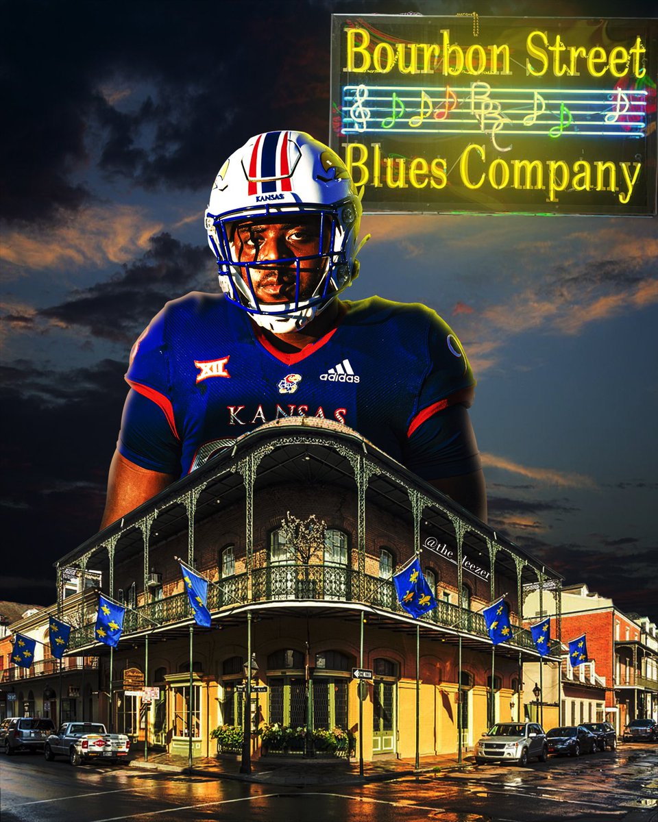 The_Deezer's tweet photo. Go follow Kansas D-Lineman Caleb Sampson (@sampsoncaleb72) from New Orleans (St. Rose) Louisiana! #RockChalk https://t.co/dekRw3pxo6