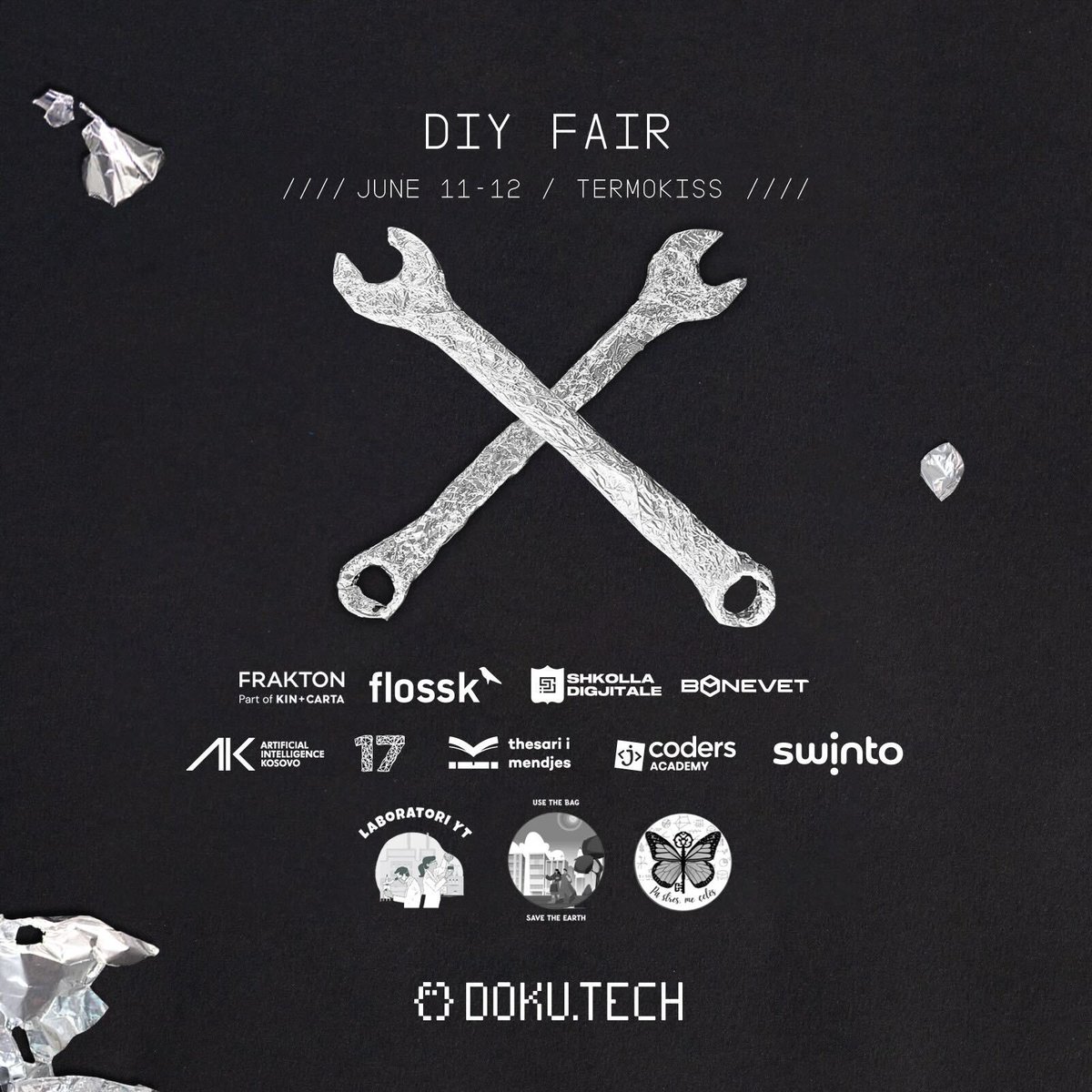 Dokutech's tweet photo. 🛠DIY Fair during https://t.co/m9AoQIkRCt
📍 @Termokiss
🗓 June 11 - 12
12 different organizations & companies will showcase their work and all of you can participate, engage and get inspired by them.
Grab your ticket NOW: https://t.co/E9toePhnD4
#DIYFair #DOKUTECH https://t.co/7gJuLOm3Jx