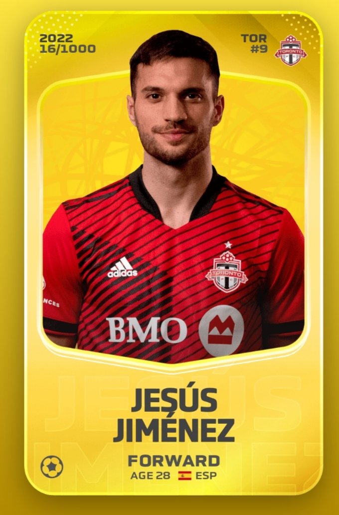 Xista11's tweet photo. 🎁𝗖𝗢𝗡𝗖𝗢𝗨𝗥𝗦 𝗦𝗢𝗥𝗔𝗥𝗘

🟨 1 Carte Limited de Jimenez à gagner (110 €) 
 
Pour participer
➡️ RT mon tweet épinglé
➡️ RT + Follow + LIKE

T.A.S le 15/06 🍀

If scoring >75 🏆
#Sorare #Giveaways #Giveaway #NFTGiveaway #NFT #foot #RT #FOLLOW #NFTdrop https://t.co/5cQMAQQPBX