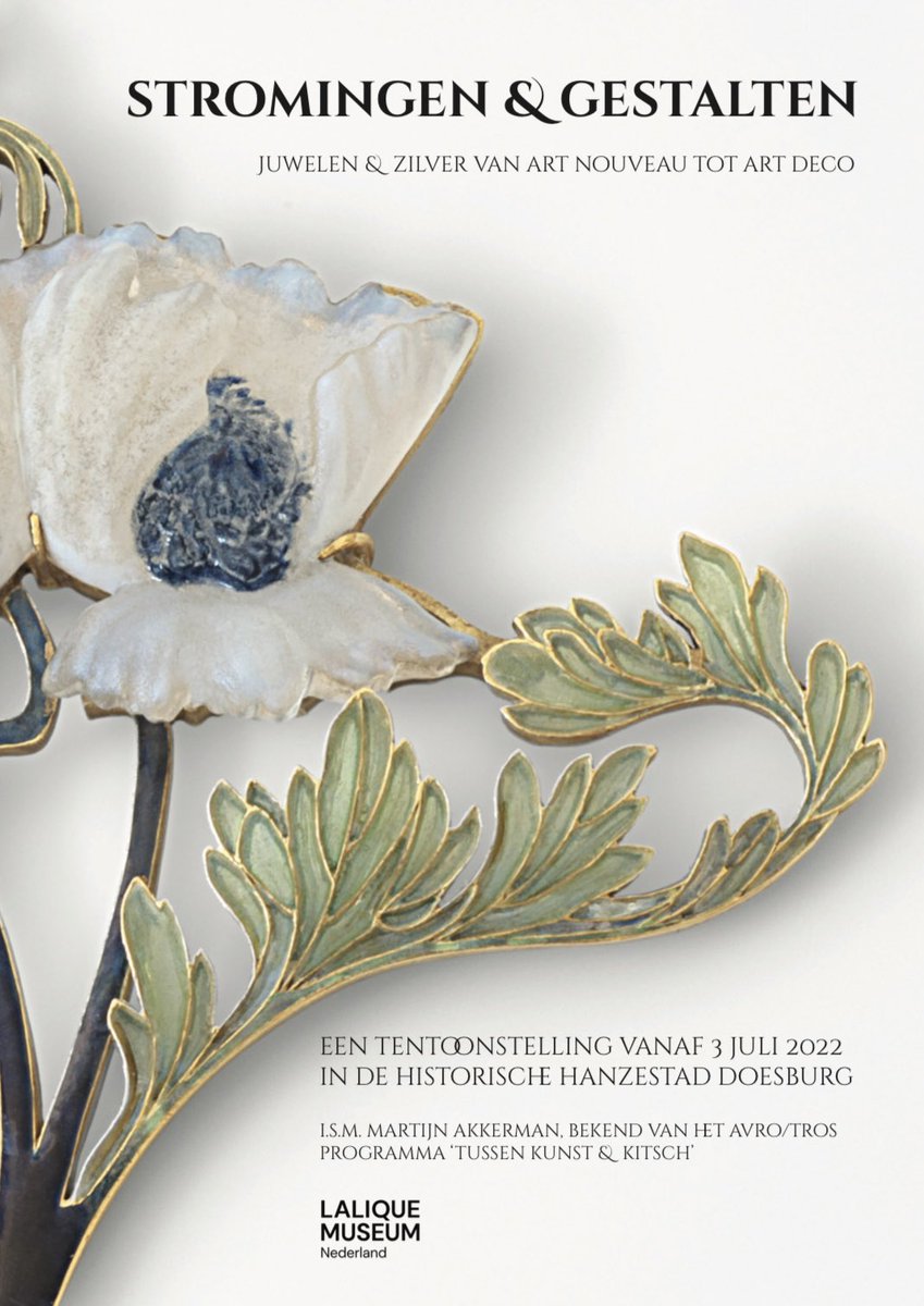 Vanaf 3 juli tentoonstelling ‘Stromingen & Gestalten’ Juwelen & Zilver van Art Nouveau tot Art deco | i.s.m. Martijn Akkerman bekend van het programma Tussen Kunst & Kitsch  @LaliqueMuseumNL #artnouveau #artdeco @museummedia_nl @museumkaart #tussenkunstenkitsch
