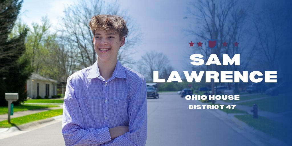 SamforOhio's tweet photo. I'm Sam Lawrence - a 19-year-old fighting for common sense gun reform, good-paying union jobs, and a reinvestment in Ohio's infrastructure.

I need your help to reach 30K followers by the end of the day so I can unseat an incumbent Republican in SW Ohio.

Can I count on you? https://t.co/x7fmFwSsUU