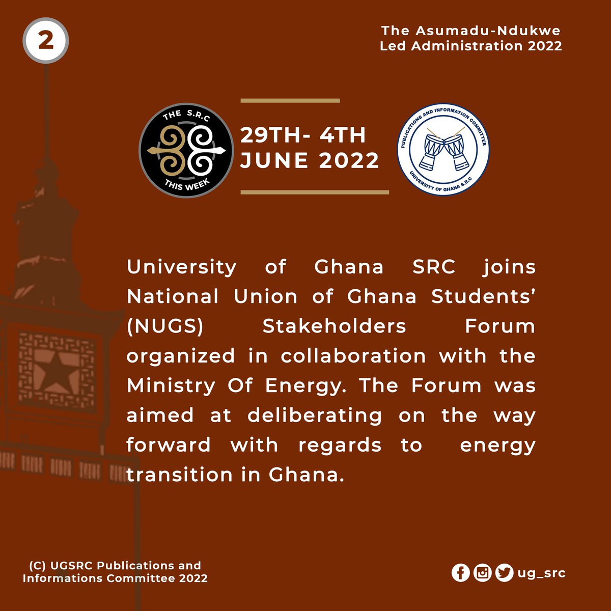 Ug_src's tweet photo. #SRCThisWeek
#ANewDirection
#WorkingForYou
#UGSRC
#UG https://t.co/lsSrqvXv3m