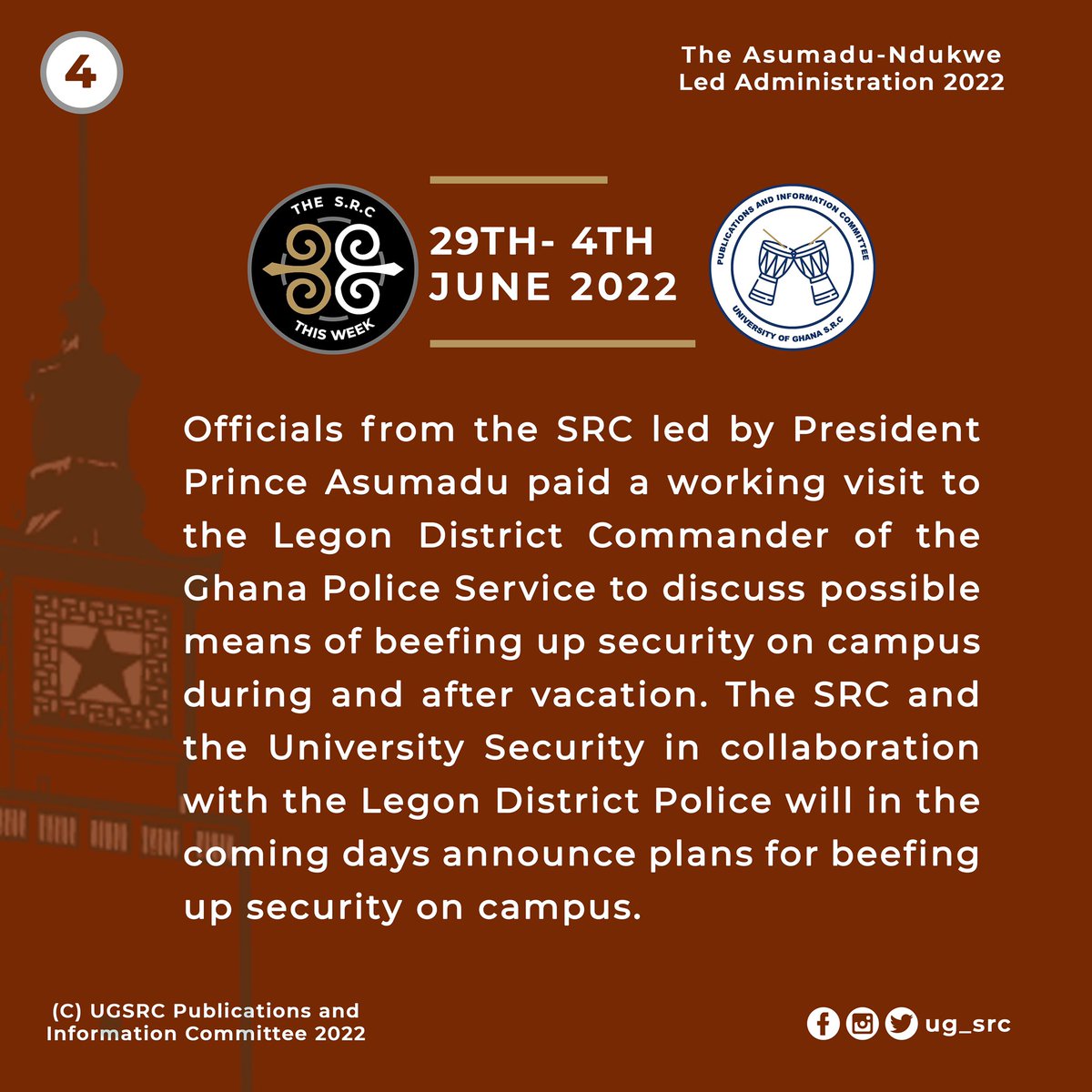 Ug_src's tweet photo. #SRCThisWeek
#ANewDirection
#WorkingForYou
#UGSRC
#UG https://t.co/lsSrqvXv3m