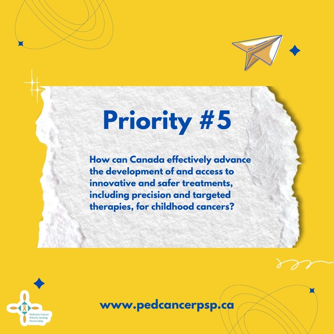 Clinicians need to treat childhood cancer patients effectively. Advancing the development and being able to get these precision and targeted therapies for childhood cancers can help save the lives of many. #childhoodcancer 🇨🇦🎗