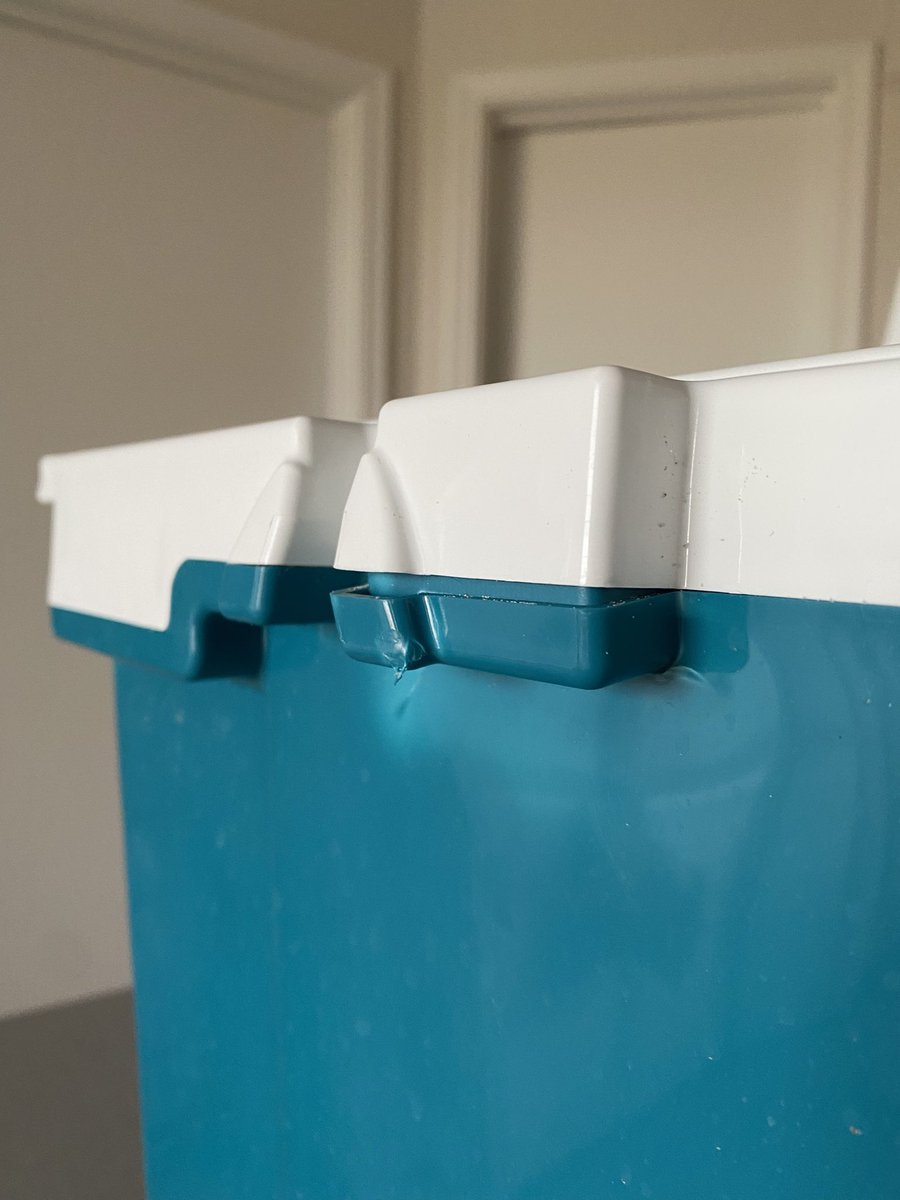 lance_parrish6's tweet photo. @RTICCoolers We bought this cooler in April, the week before Easter. This week we noticed a crack in the outer shell and separation in the latch area. Who do we talk to to file a warranty claim? #rticcooler #rticcoolers https://t.co/vWyobVHaAF