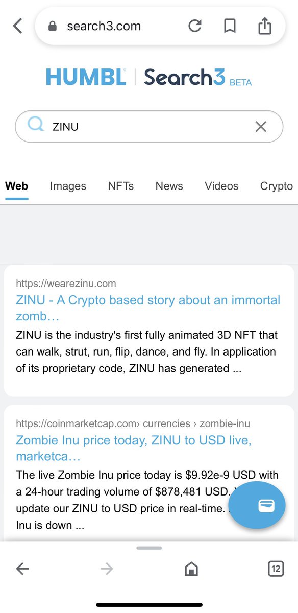 jsmithxc11's tweet image. $HMBL Testing out #Search3 and of course I had to search for one of my favorite #NFT projects #ZINU

#Blockchain #Web3 #Crypto