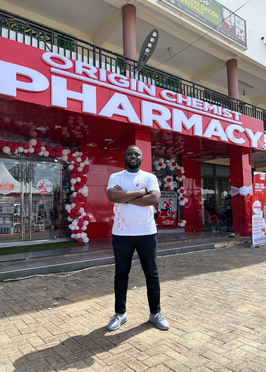 kboat_official's tweet photo. Earlier this morning, I opened my pharmacy on the Spintex Road

I spend my days thinking of ways to provide good health for everyone, and I’m thrilled this time around to serve communities in and around Spintex with my team @originchemist 

Another community touched 🥂 https://t.co/11PEuIZ3pJ