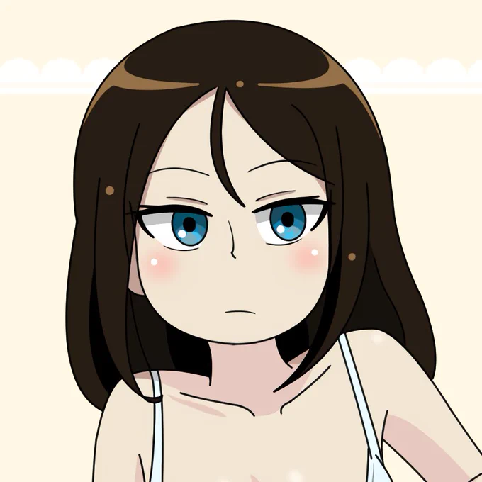 瞳にいろいろ書き足すの大好きな部族なんだけど、キャラによって異なり、大きく分けると2種類あってこれがベースとなっている。('20 エリカ型と '21 押田型) 