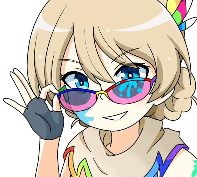 瞳にいろいろ書き足すの大好きな部族なんだけど、キャラによって異なり、大きく分けると2種類あってこれがベースとなっている。('20 エリカ型と '21 押田型) 