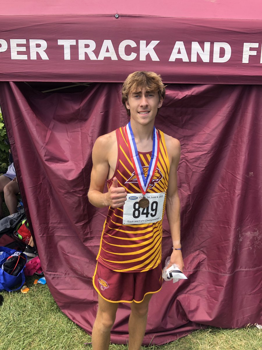 CooperTrackXC's tweet photo. @Stepner_ with a PR and 4th place finish at the State Meet! What a tremendous 2 years #CooperTrack https://t.co/n2z01tpm2t