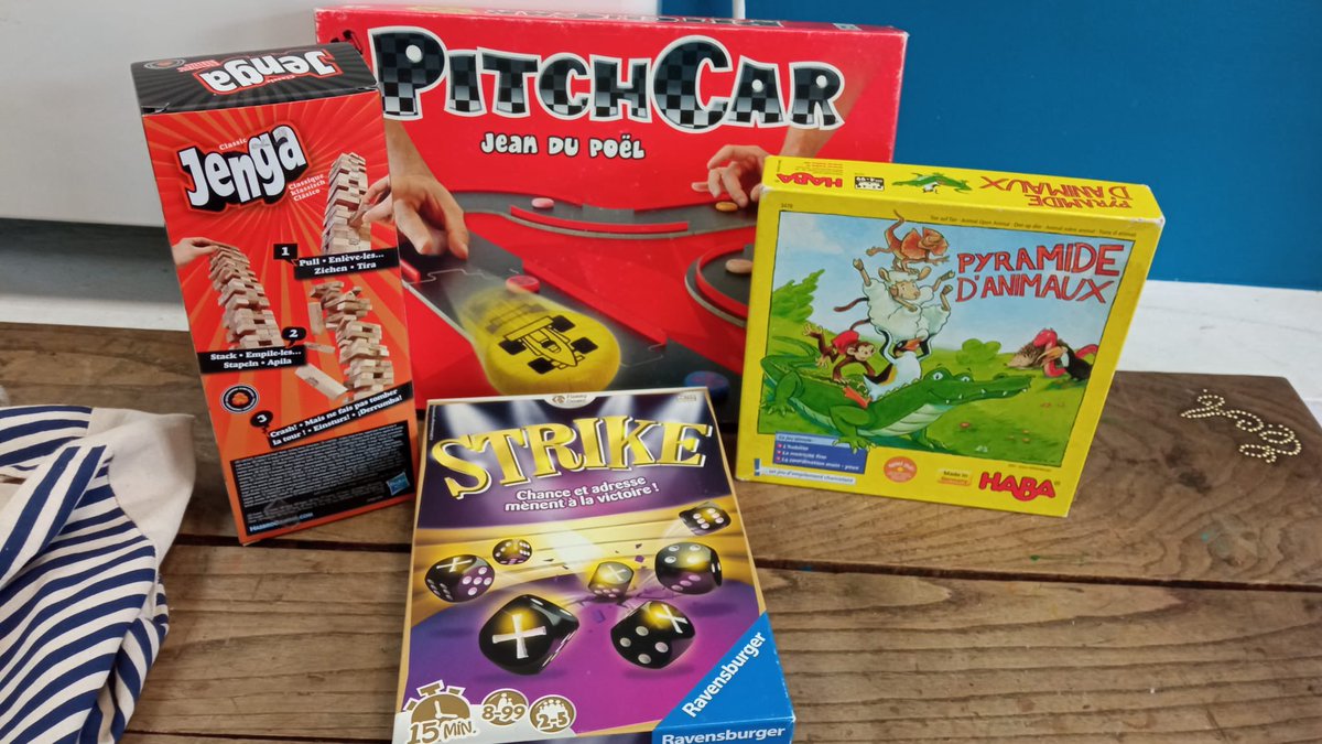 JugandoJ's tweet photo. Llevamos un tiempo sin dar señales de vida, ¡pero hemos seguido activos! #dadoszombies #maltrago #laberinto #cocoslocos #pitchcar #jenga #pyramidedanimaux y #strike han sido algunos de los juegos que hemos disfrutado en compañía de nuestros peques en @fundacionBalia 🧩. #jugandoj https://t.co/dMK4wHdM0O