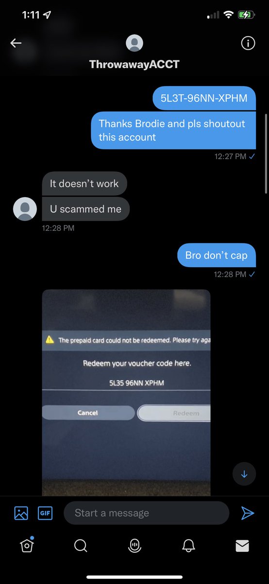 BetaCodesForAll's tweet image. Everyone watch out for @AGGTOWN_VET817 he put both codes in wrong by one letter and tried to say I’m a scammer. Stay away from him.