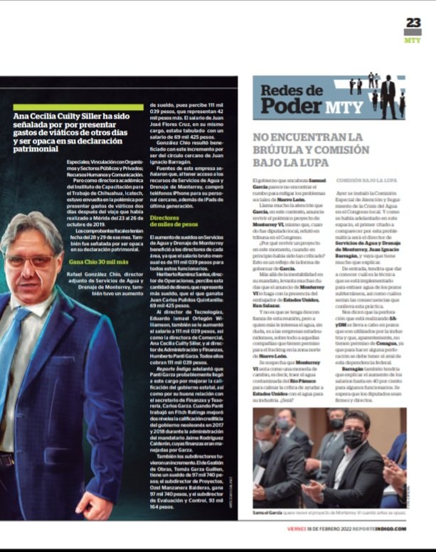 "La Mafia de Corleone" de @AyD_ParaTi en la transición de agosto le dice a Barragán que para mitigar la sequía era iniciar las perforaciones de pozos someros y tenerlos listos en mayo, así como construir el acueducto del Cuchillo.En 10 meses no hizo nada pero aumentó los sueldos