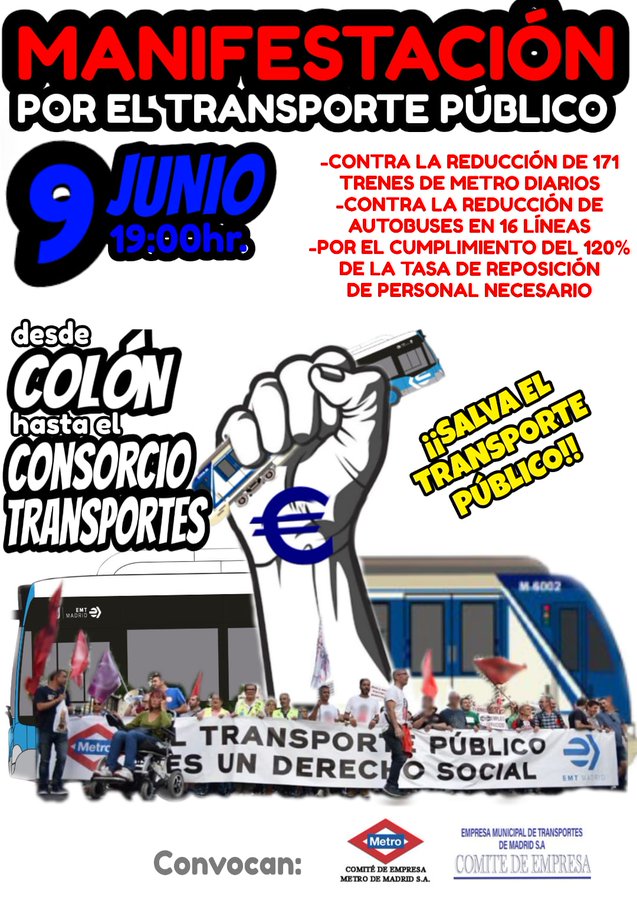 Foto cedida por Sindicato de Maquinistas 